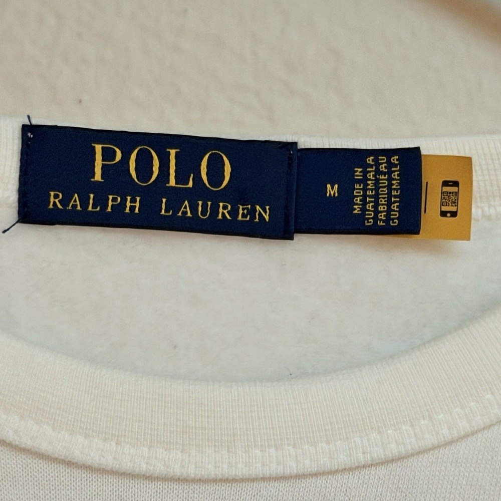 Polo Ralph Lauren Multicolor Big Pony Horse Logo Fleece Crewneck Men's Medium - Picture 6 of 10